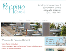 Tablet Screenshot of peppino.co.za
